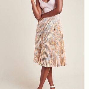 Anthropologie Aurora A-line Midi Skirt